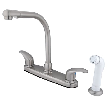Kingston Brass FB718LL 8-Inch Centerset Kitchen Faucet with Sprayer FB718LL
